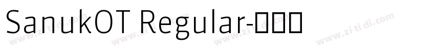 SanukOT Regular字体转换